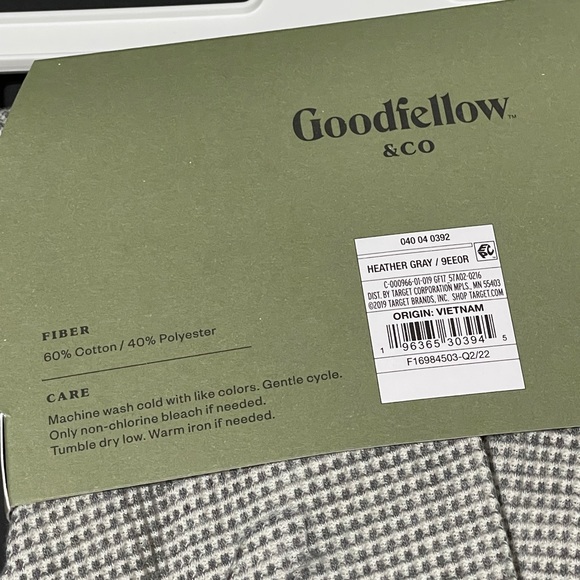 NWT Goodfellow & Co Thermal Pants Heather Gray XL #L15 - Picture 7 of 7